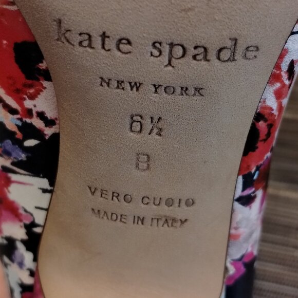 Kate Spade Floral Pumps Size 6.5 - Picture 10 of 12